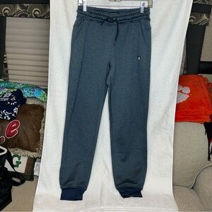Burton Jogger Sweatpants Heather Blue‎ Fleece Relaxed Fit Women’s Size Medium